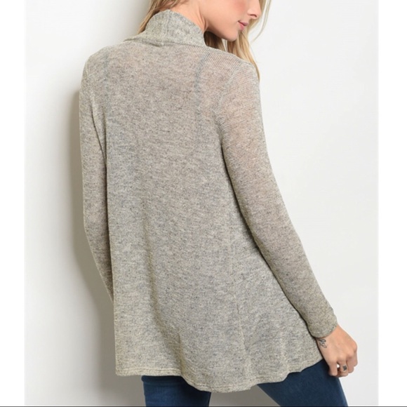 SALES ❗️Grey Gold Metallic Cardigan Sweater - Picture 2 of 5